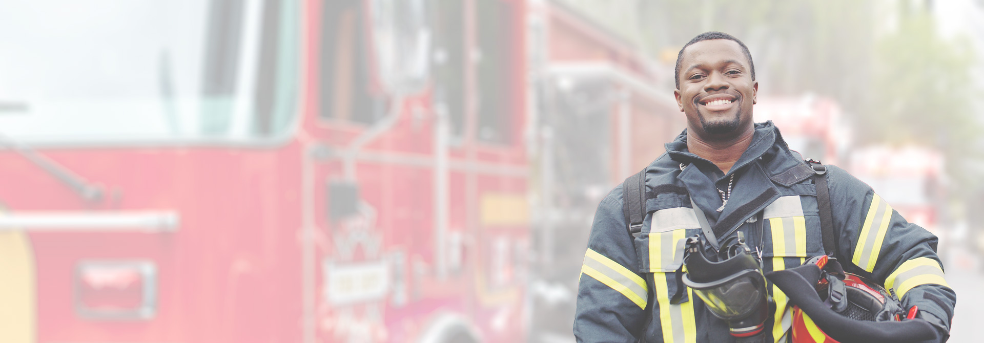 smiling firefighter