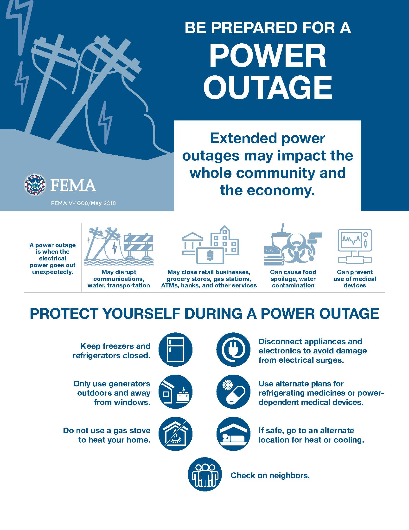 Be Prepared for a power outage